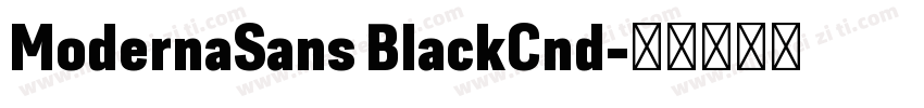 ModernaSans BlackCnd字体转换